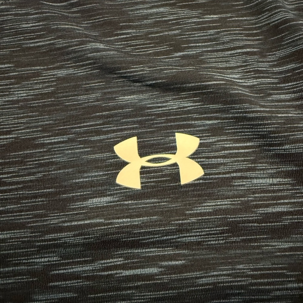 Under Armour HeatGear Fitted Athletic Shirt Mens Large Blue Training Tee - Picture 3 of 6